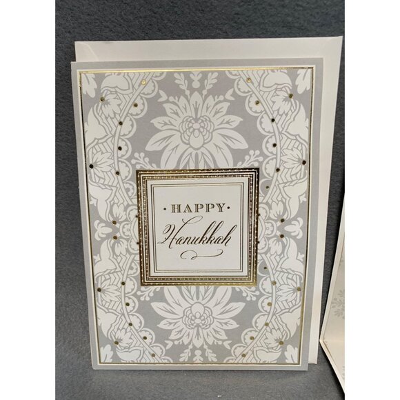 Handmade Pop-Up Hanukkah Card With Menorah & Dreidel Set of 2 - Picture 3 of 6